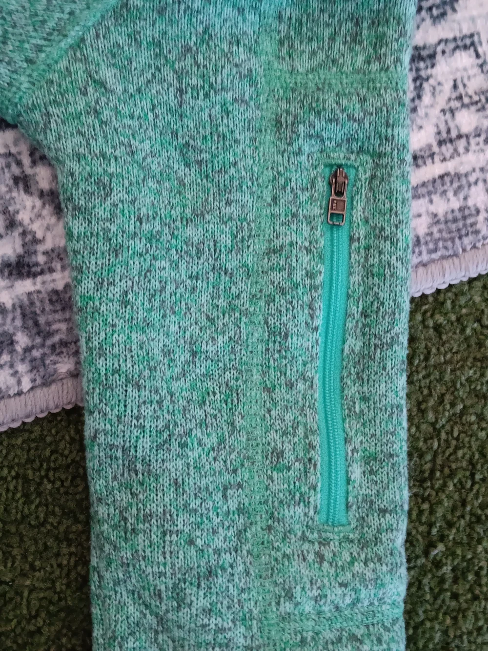 Patagonia Women's Fleece Jacket - Mint Green Size XS